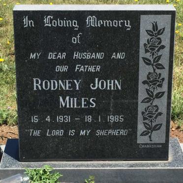 MILES Rodney John 1931-1985