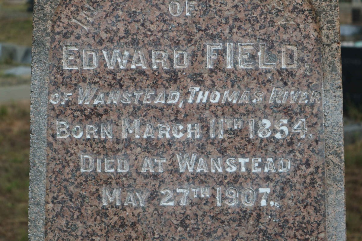 FIELD Edward 1854-1907 &amp; Frances Ann GRAVETT 1860-1937