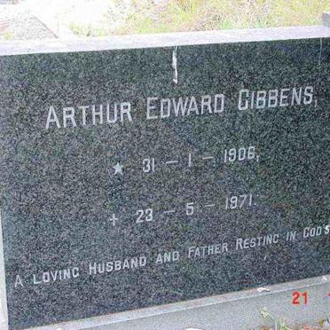 GIBBENS Arthur Edward 1906-1971