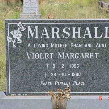 MARSHALL Violet Margaret 1895-1990