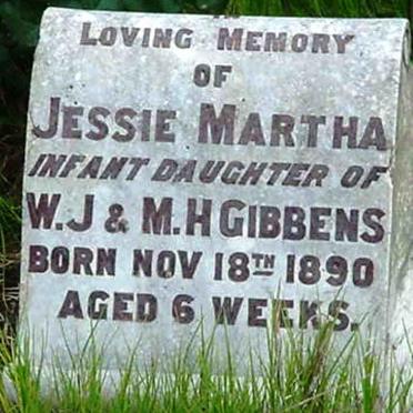 GIBBENS Jessie Martha  -1890