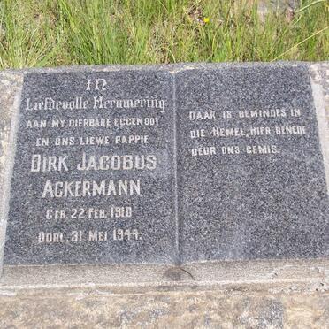 ACKERMANN Dirk Jacobus 1910-1944