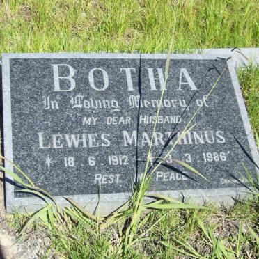 BOTHA Lewies Marthinus 1912-1986