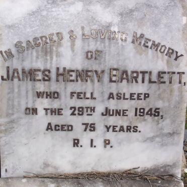 BARTLETT James Henry -1945