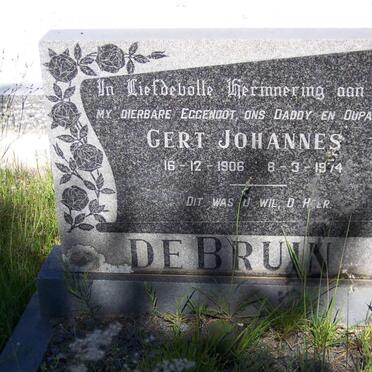 BRUIN Gert Johannes, de 1906-1974