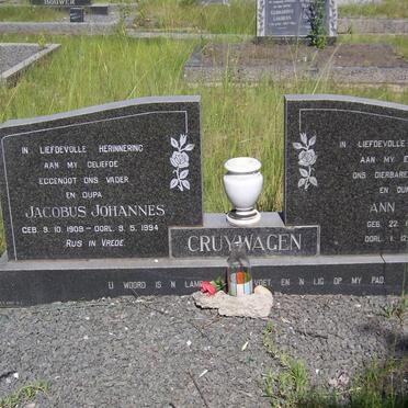 CRUYWAGEN Jacobus Johannes 1909-1994 &amp; Ann 1914-1975