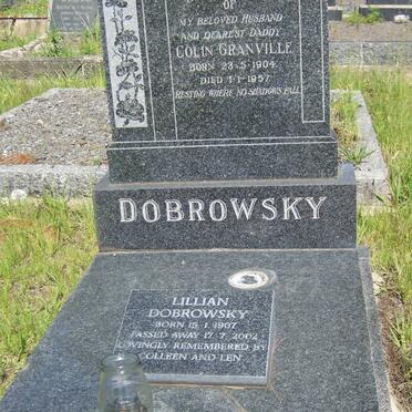 DOBROWSKY Colin Granville 1904-1957 &amp; Lillian 1907-2002