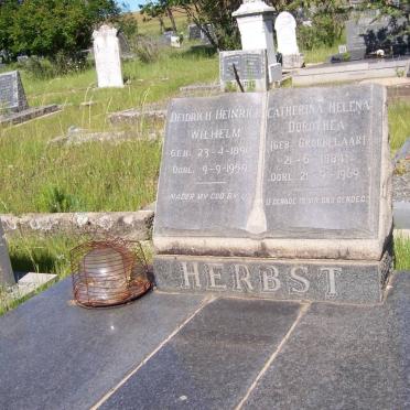 HERBST Deidrich Heinrich Wilhelm 1890-1959 &amp; Catherina Helena Dorothea GROBBELAAR 1884-1969
