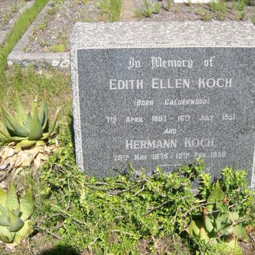 KOCH Hermann 1875-1968 &amp; Edith Ellen CALDERWOOD 1887-1951
