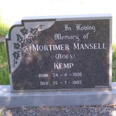 KEMP Mortimer Mansell 1906-1992