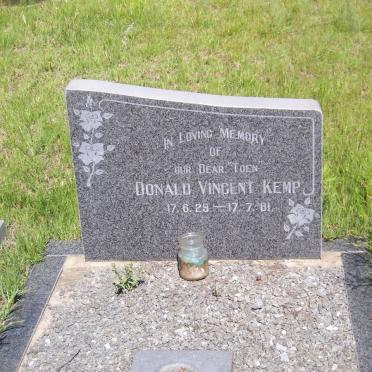 KEMP Donald Vincent 1929-1981