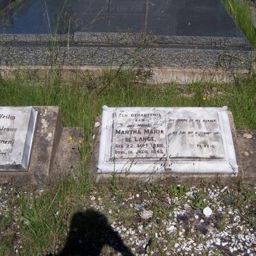 LANGE Martha Maria, de 1866-1945