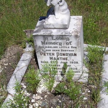 MANTHE Peter Donovan 1938-1939