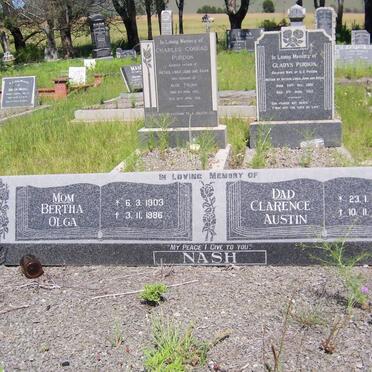 NASH Clarence Austin 1906-1986 &amp; Bertha Olga 1903-1986