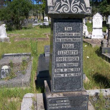 OOSTHUYSEN Maria Elizabeth nee GRAVETT 1869-1943