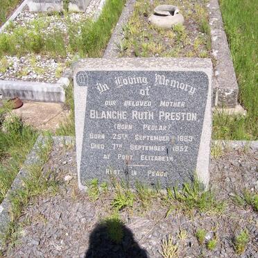 PRESTON Blanche Ruth nee PEDLAR 1883-1952