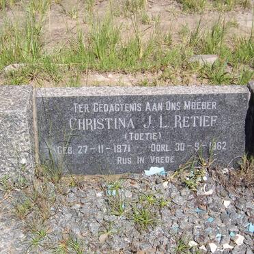 RETIEF Christina J.L. 1871-1962