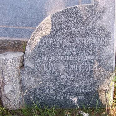 RHEEDER J.W.J. 1932-1962