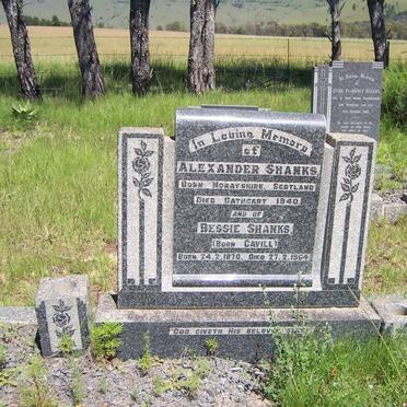 SHANKS Alexander -1940 &amp; Bessie CAVILL 1870-1964