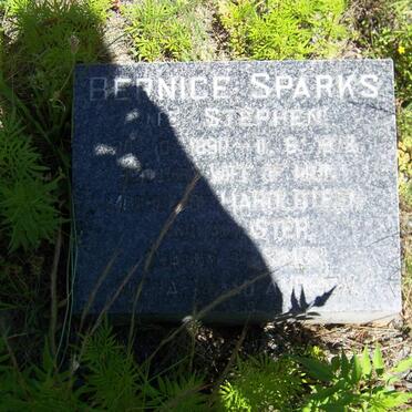 SPARKS Bernice nee STEPHEN 1890-1978
