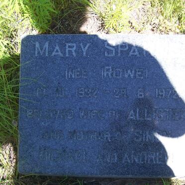 SPARKS Mary nee ROWE 1932-1972