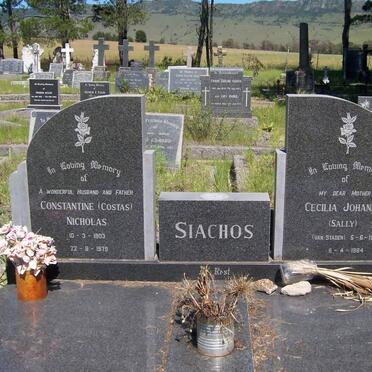 SIACHOS Constantine Nicholas 1903-1979 &amp; Cecilia Johanna van STADEN 1909-1984