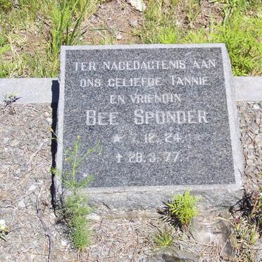 SPONDER Bee 1924-1977