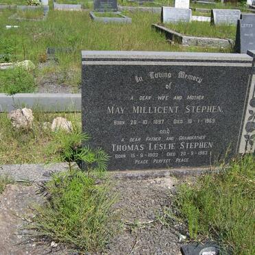 STEPHEN Thomas Leslie 1903-1983 &amp; May Millicent 1897-1969