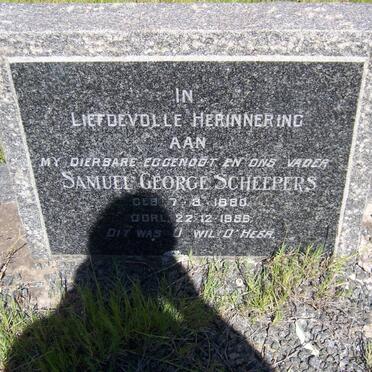 SCHEEPERS Samuel George 1880-1956