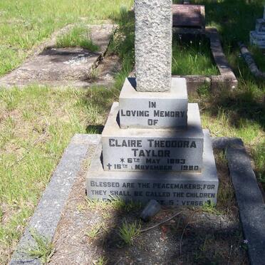 TAYLOR Claire Theodora 1883-1980