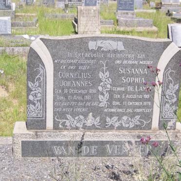 VENTER Cornelius Johannes, van de 1896-1961 &amp; Susanna Sophia de LANGE 1901-1979