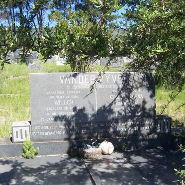 VYVER Willem, van der  -1963 &amp; Cecilia Helena WENTZEL 1887-1968