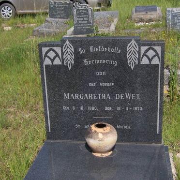 WET Margaretha, de 1880-1970