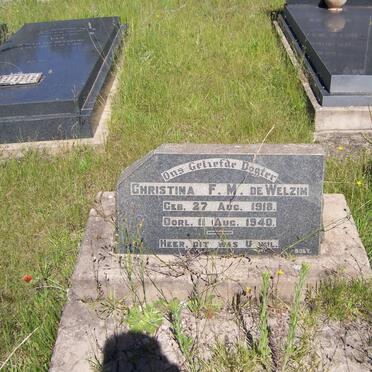 WELZIM Christina F.M., de  1918-1940