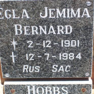 BERNARD Egla Jemima 1901-1984