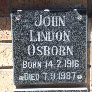 OSBORN John Lindon 1916-1987