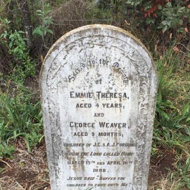 PURDON Emmie Theresa -1888 :: PURDON George Weaver -1888