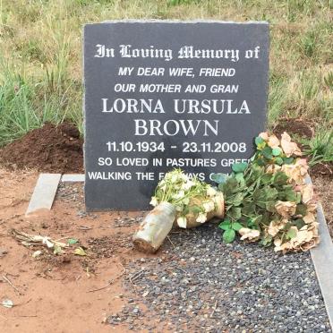 BROWN Lorna Ursula 1934-2008