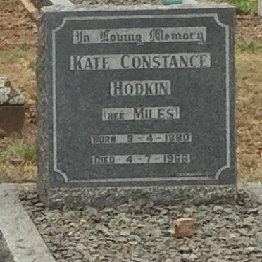 HODKIN Kate Constance nee MILES 1880-1968