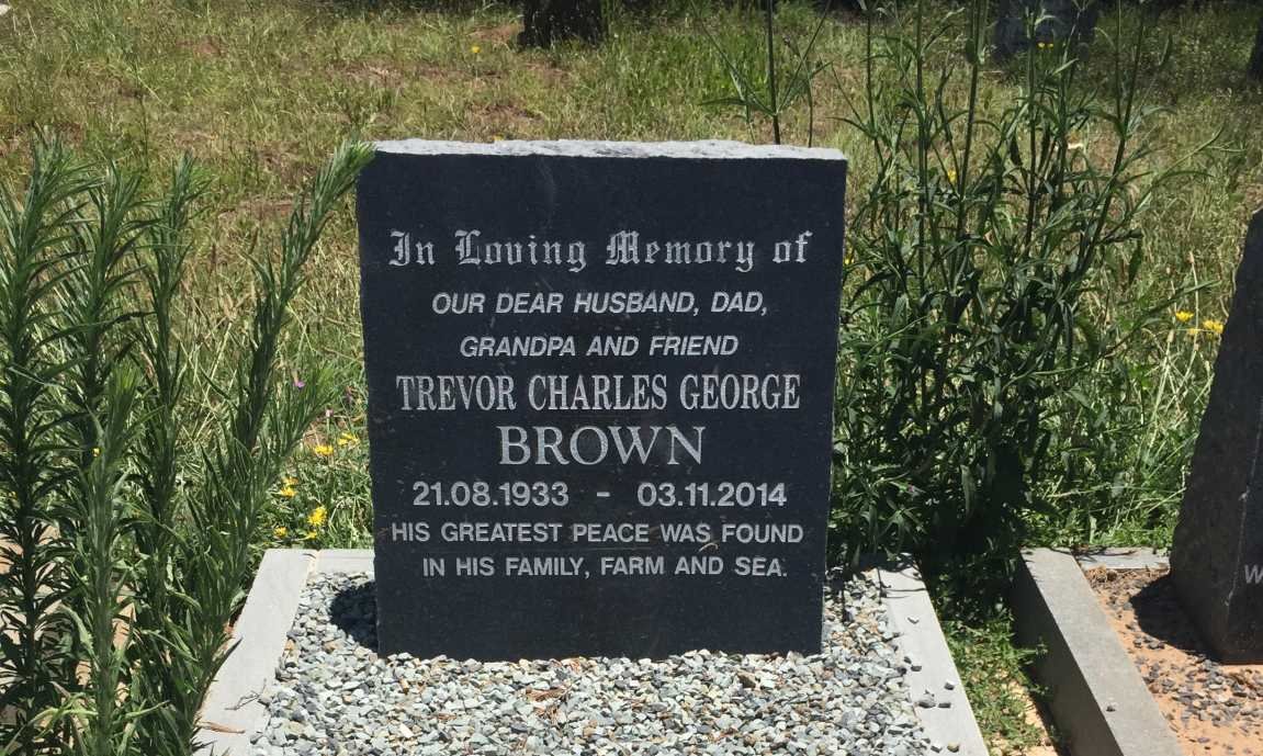 BROWN Trevor Charles George 1933-2014