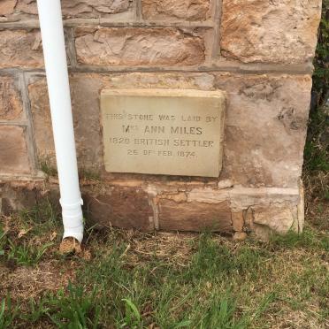 3. Foundation Stone 1874 Old Church
