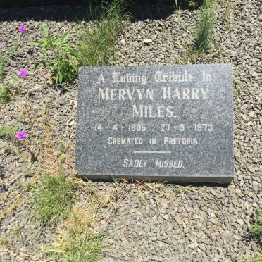 MILES Mervyn Harry 1885-1973