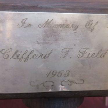 FIELD Clifford T. -1963