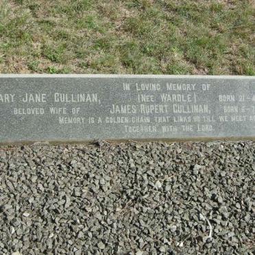 CULLINAN James Rupert 1878-1969 &amp; Mary Jane WARDLE 1878-1967