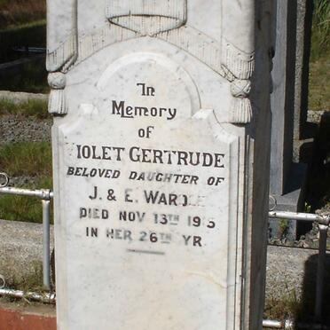 WARDLE Violet Gertrude -1915