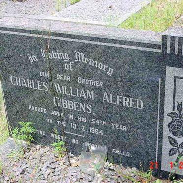 GIBBENS Charles William Alfred -1964