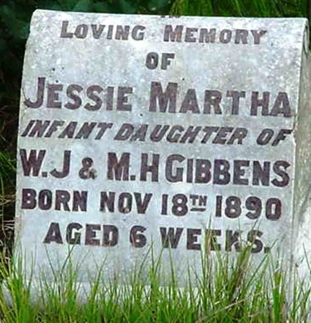 GIBBENS Jessie Martha  -1890