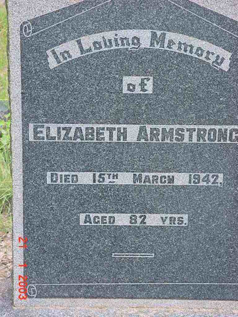 ARMSTRONG Elizabeth -1942