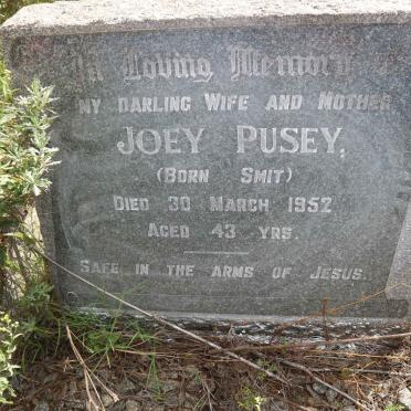 PUSEY Joey nee SMIT -1952