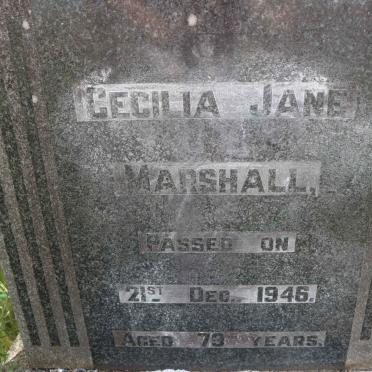 MARSHALL Cecilia Jane -1946